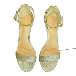 Kelly & katie champagne sparkling small heels 8.5